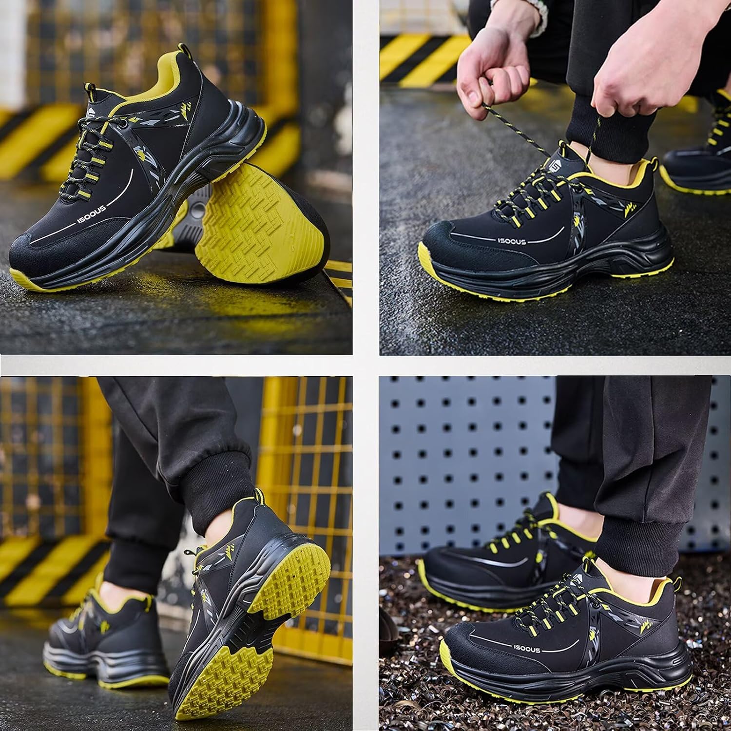 Detalle 2 de Scarpe Antinfortunistiche Uomo Donna – Leggere, Antiscivolo e Traspiranti