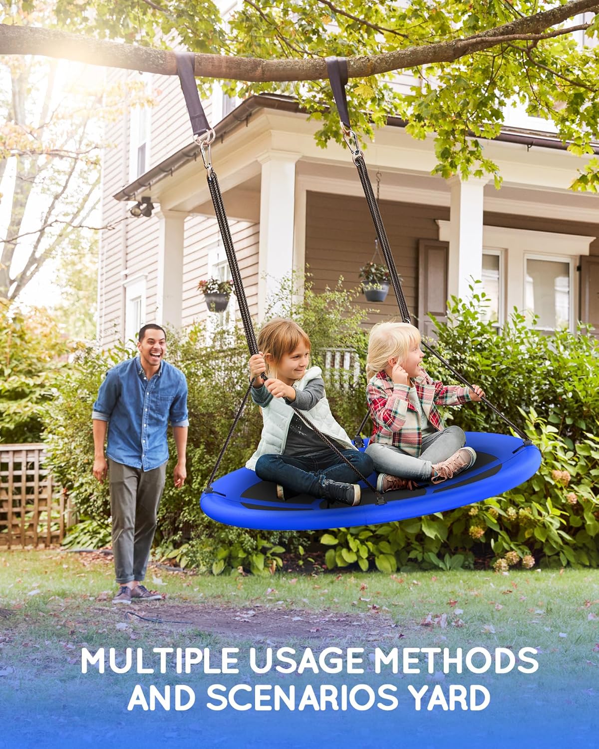 Thumbnail 5 de Everyfun 43" Saucer Tree Swing 700 lbs capacity 🛝