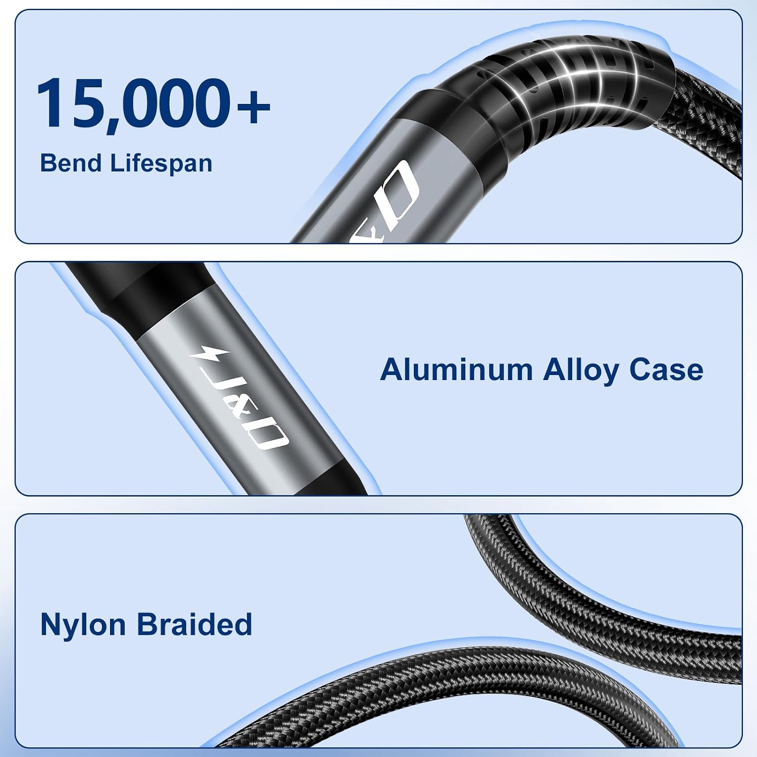 Thumbnail 3 de J&D Guitar Cable 15 Feet