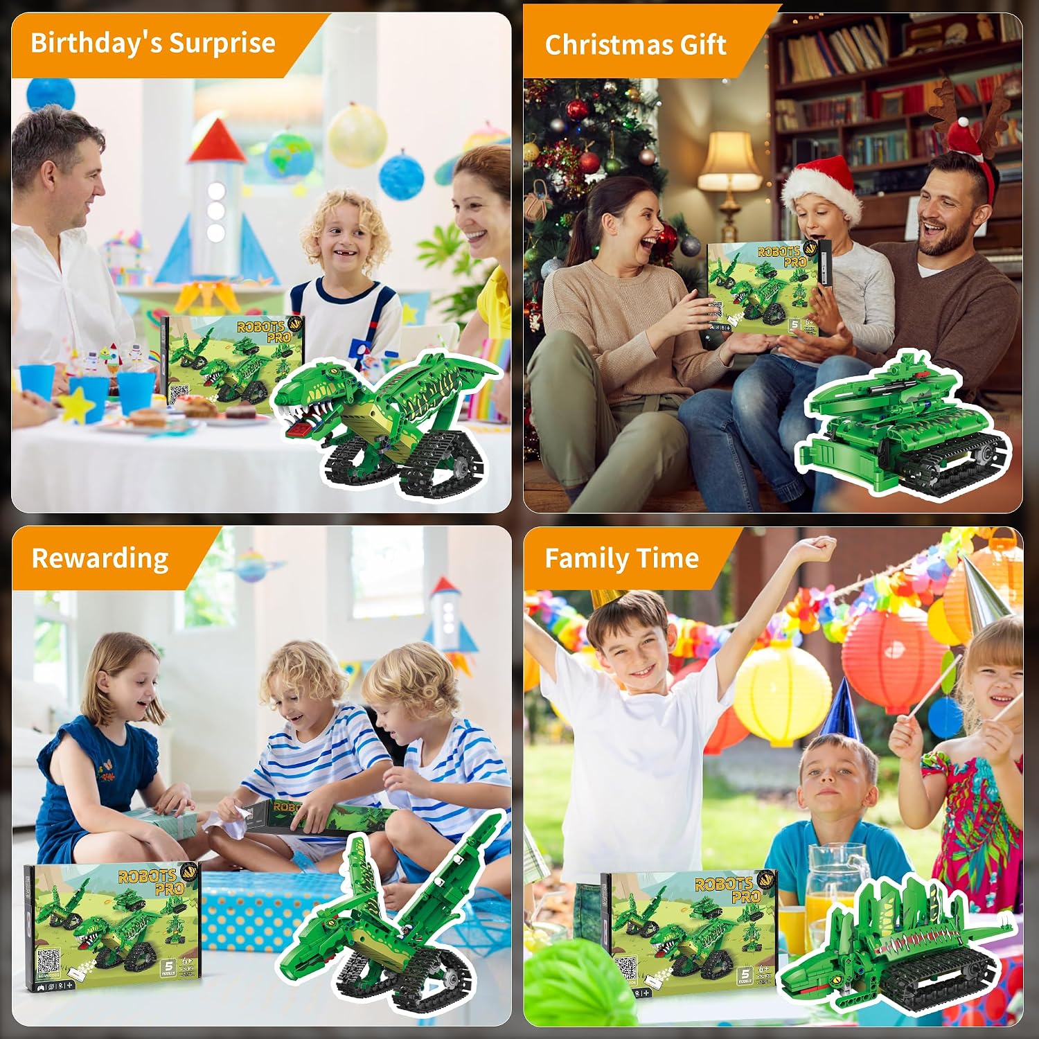 Thumbnail 6 de AKWME Set Robot Dinosauro 5 in 1 – Robotica STEM per bambini 6–12 anni con app e telecomando