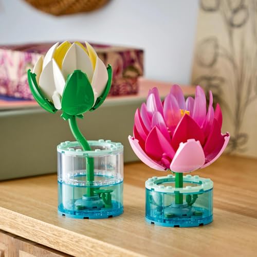 Detalle de LEGO Botanicals Les Nénuphars - Set de Fleurs Artificielles (11511)