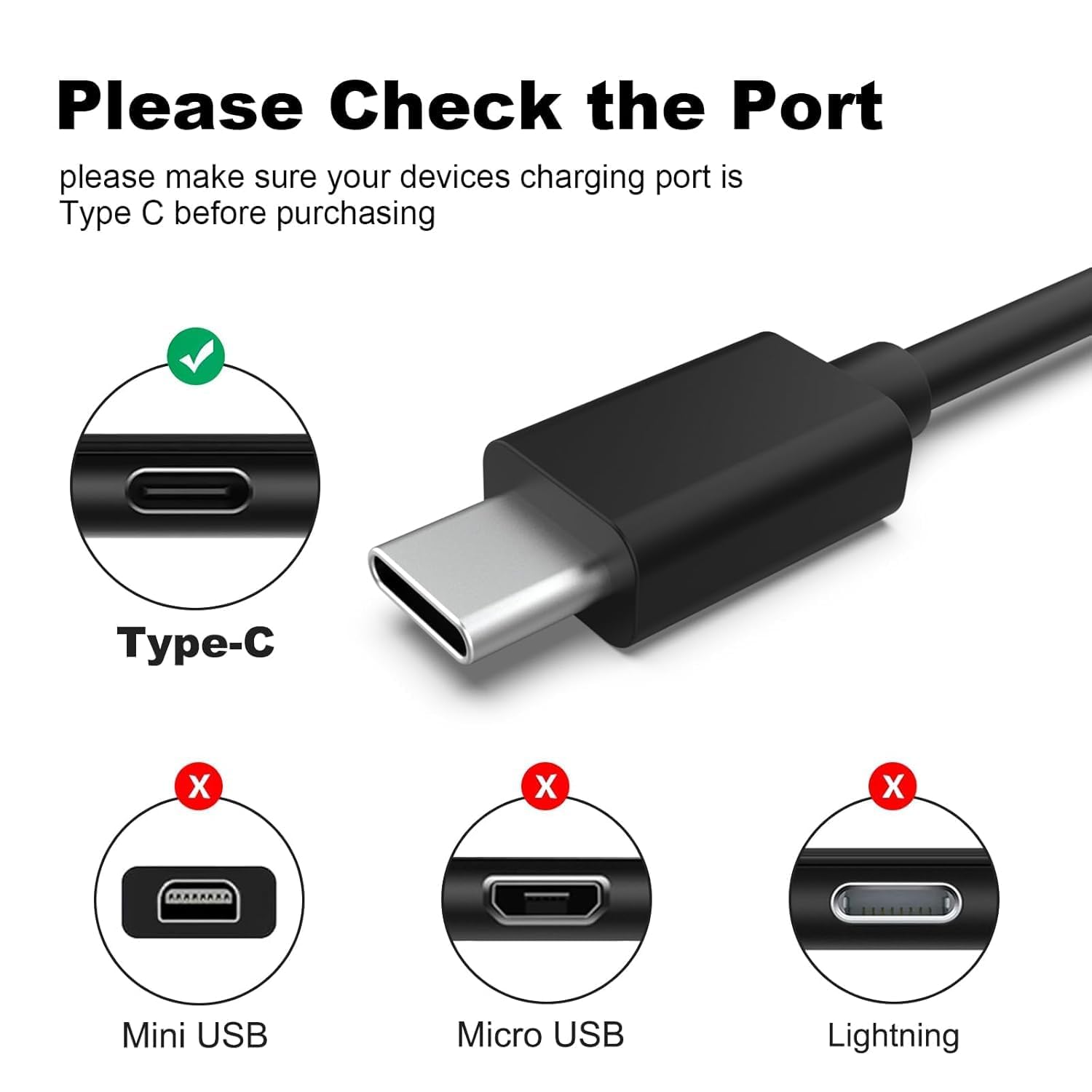 Detalle de USB C Kabel für Kindle 3 m