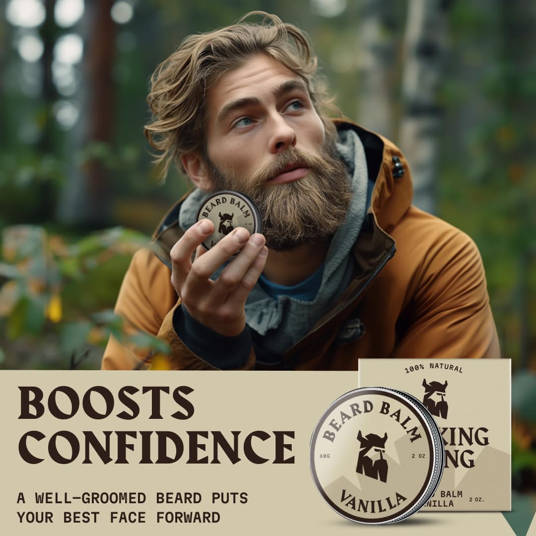 Thumbnail 6 de Striking Viking Beard Balm for Men – Vanilla Scent, 2 oz