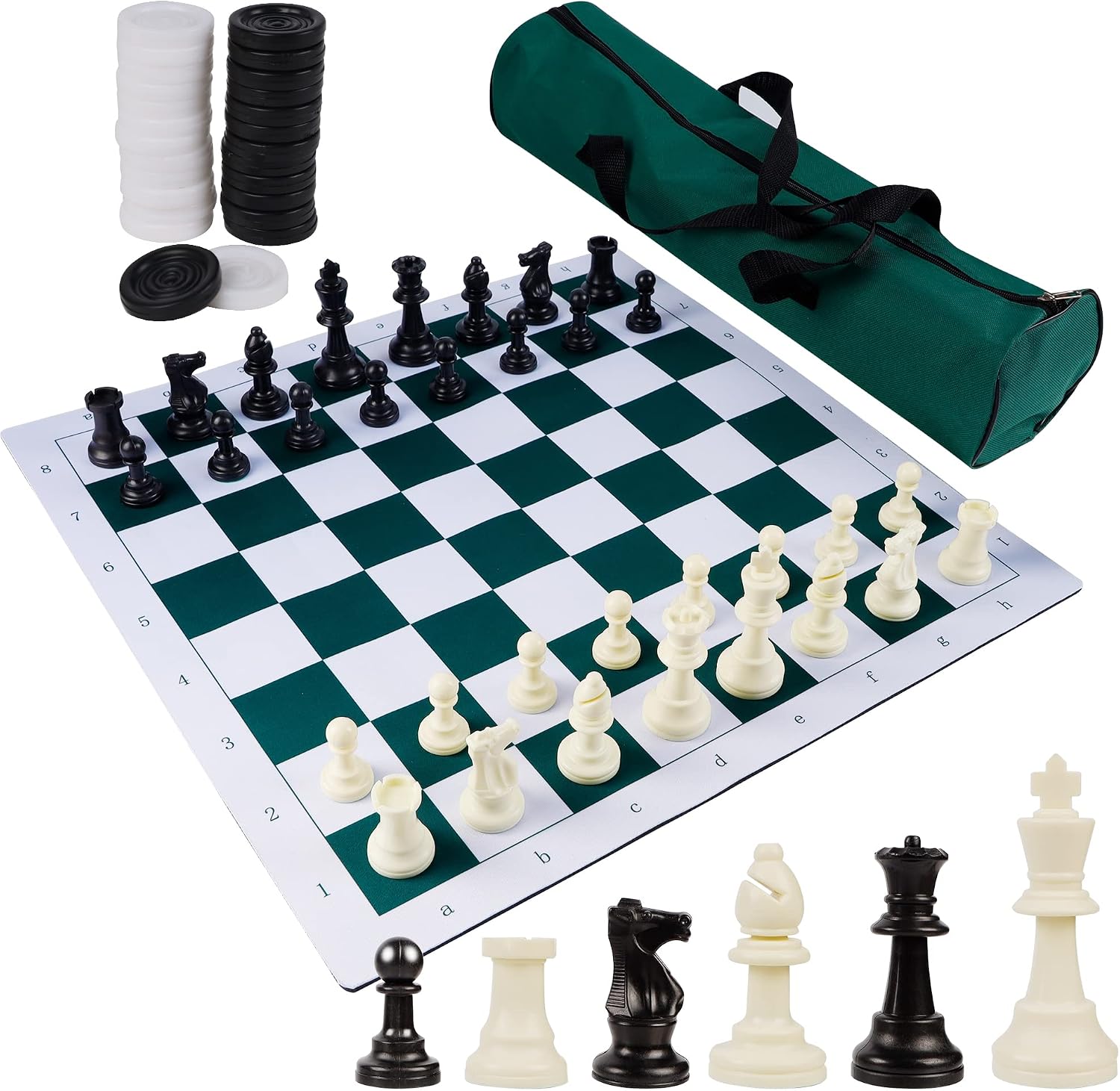 Detalle de Juegoal 20" Portable Chess Set 🎲