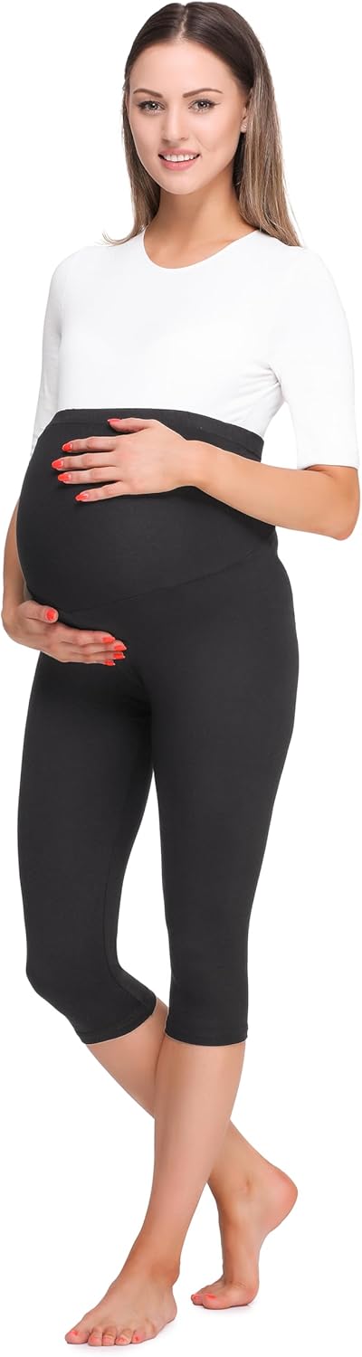 Thumbnail 3 de Be Mammy Legging 3/4 Grossesse Maternité BE20-258 – Legging de grossesse au quotidien
