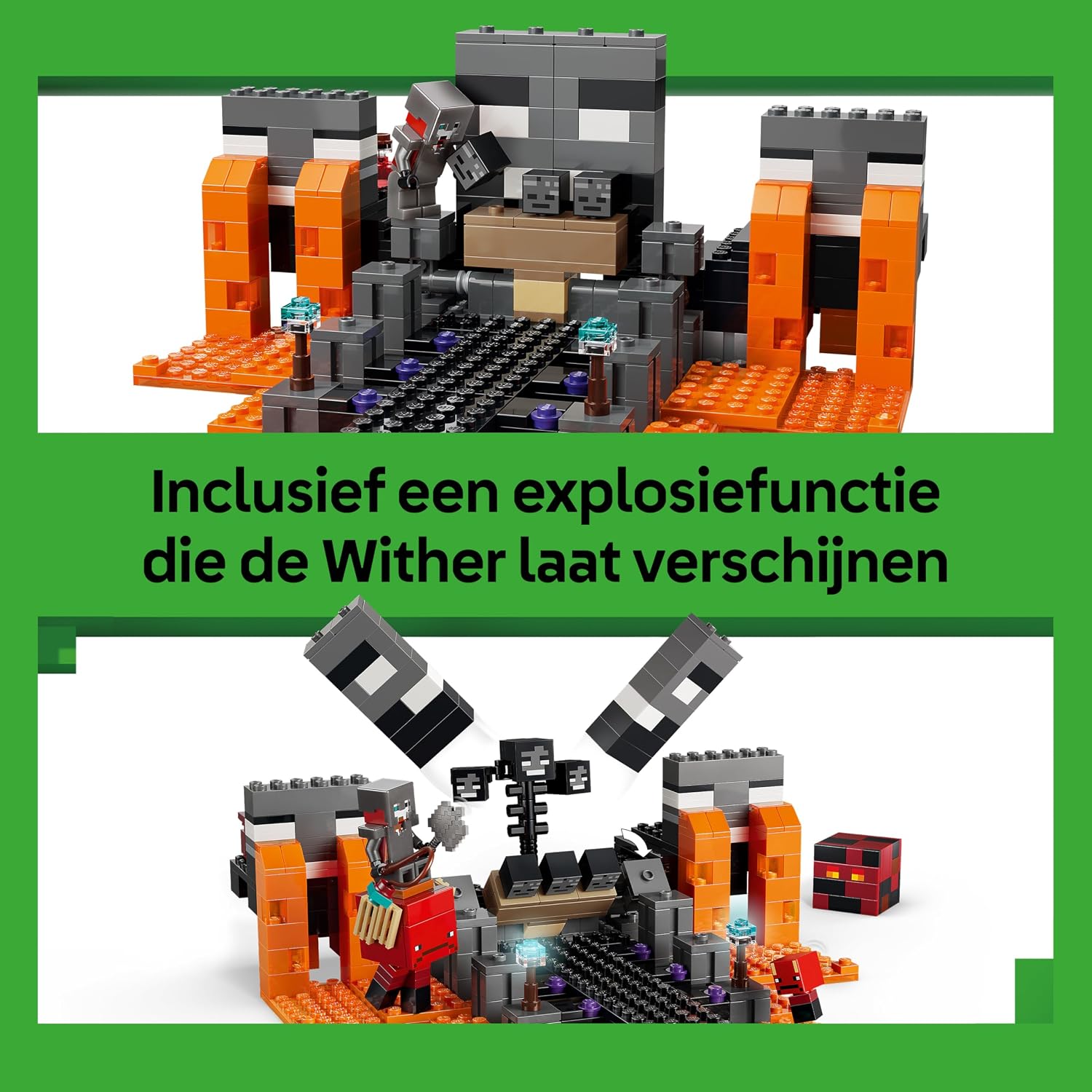 Detalle 2 de LEGO Minecraft De Wither-strijd 21590 bouwset met portaal en 494 onderdelen