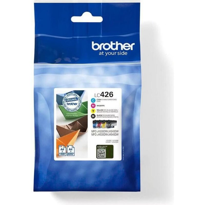 Detalle de Cartuchos de Tinta Original Brother LC426VAL MultiPack Negro/Cian/Magenta/Amarillo