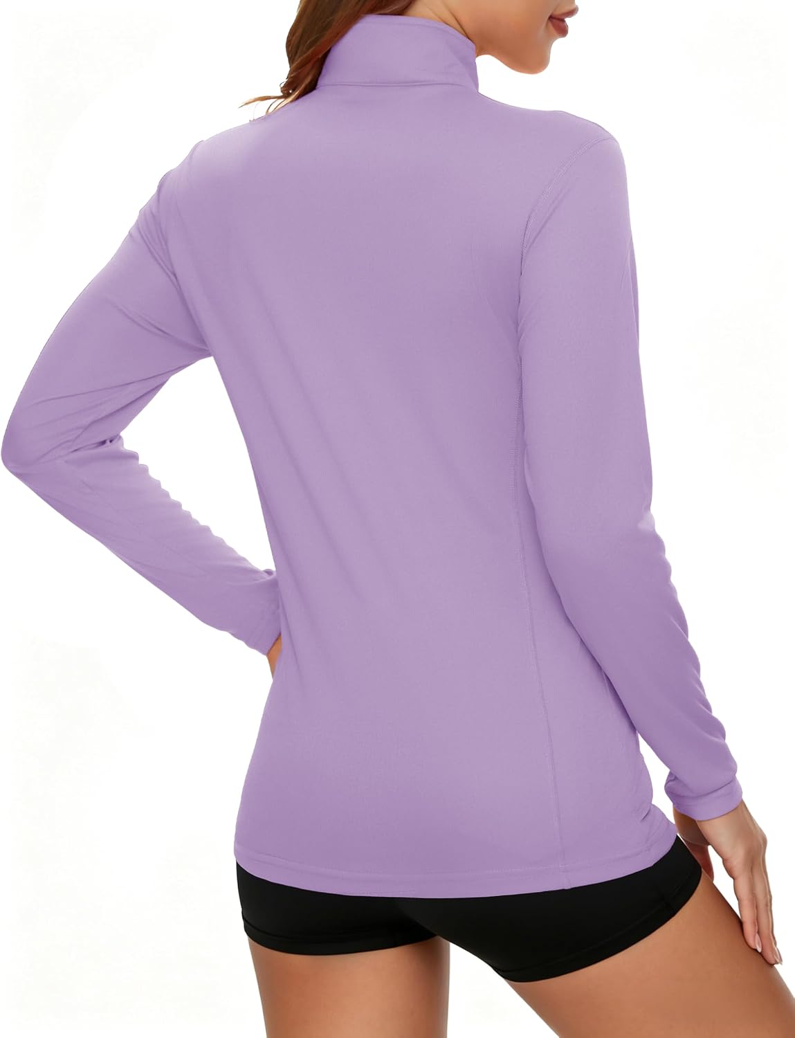 Detalle de MAGCOMSEN Women's Quarter-Zip Polyester Shirt