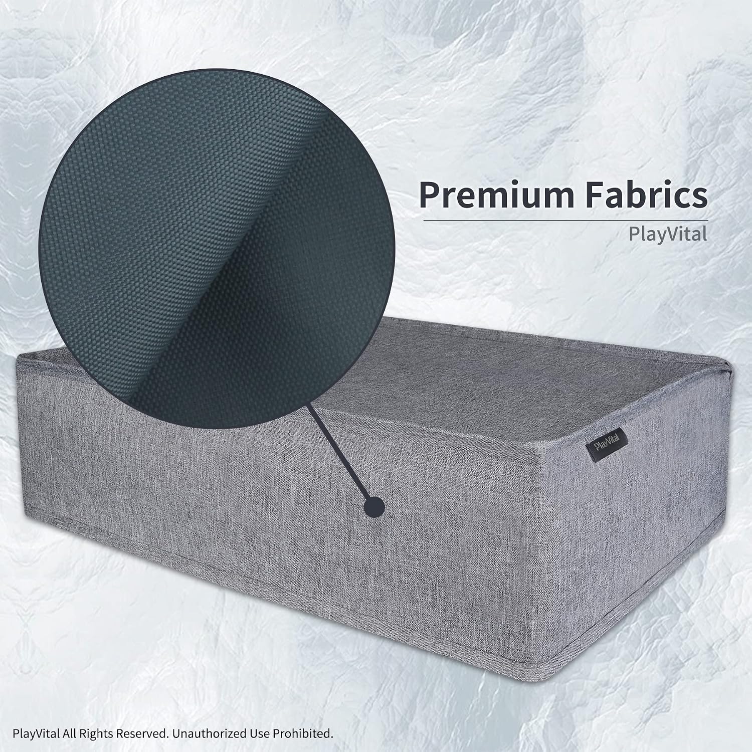 Detalle de PlayVital Nylon Horizontal Dust Cover for PS5 (Horizontal) — Grey