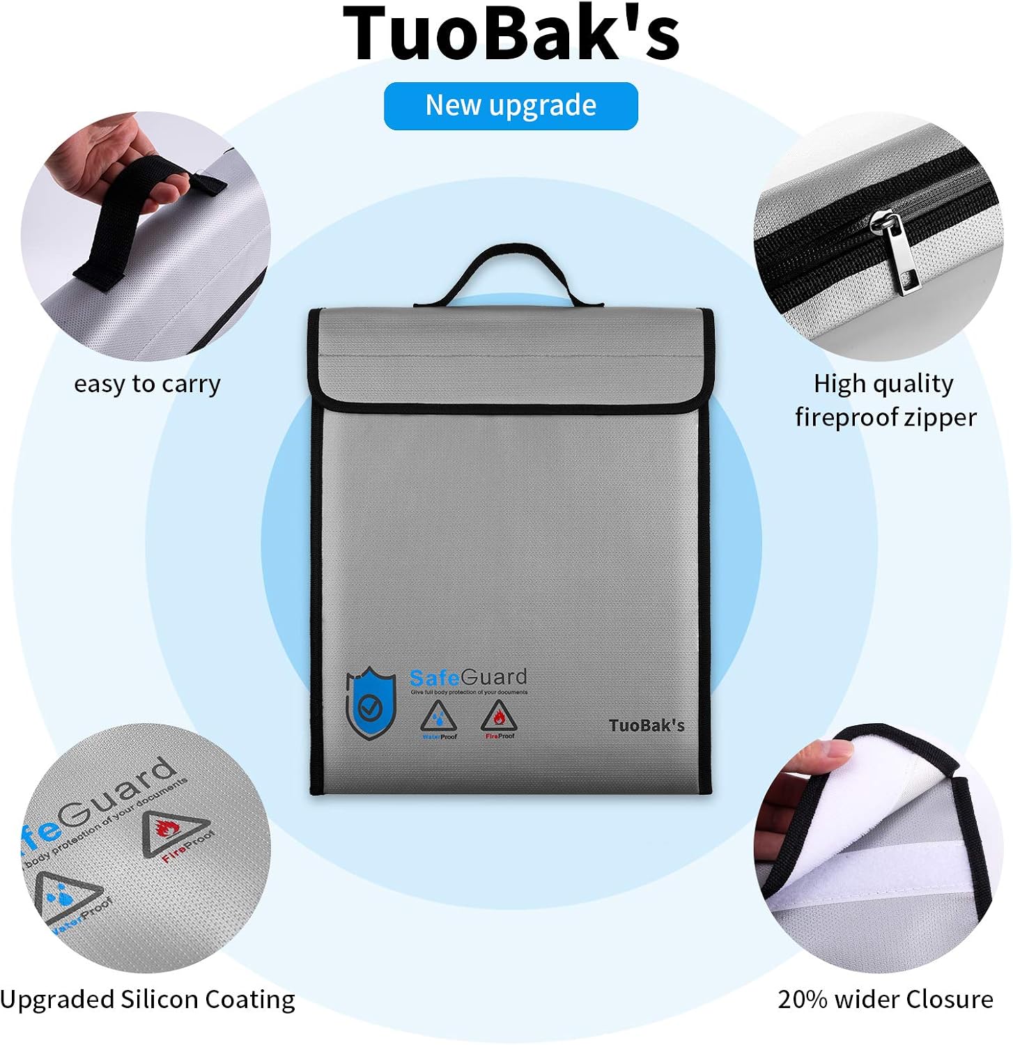 Thumbnail 4 de TuoBak Fireproof Document Bag 15.8" x 12.6"