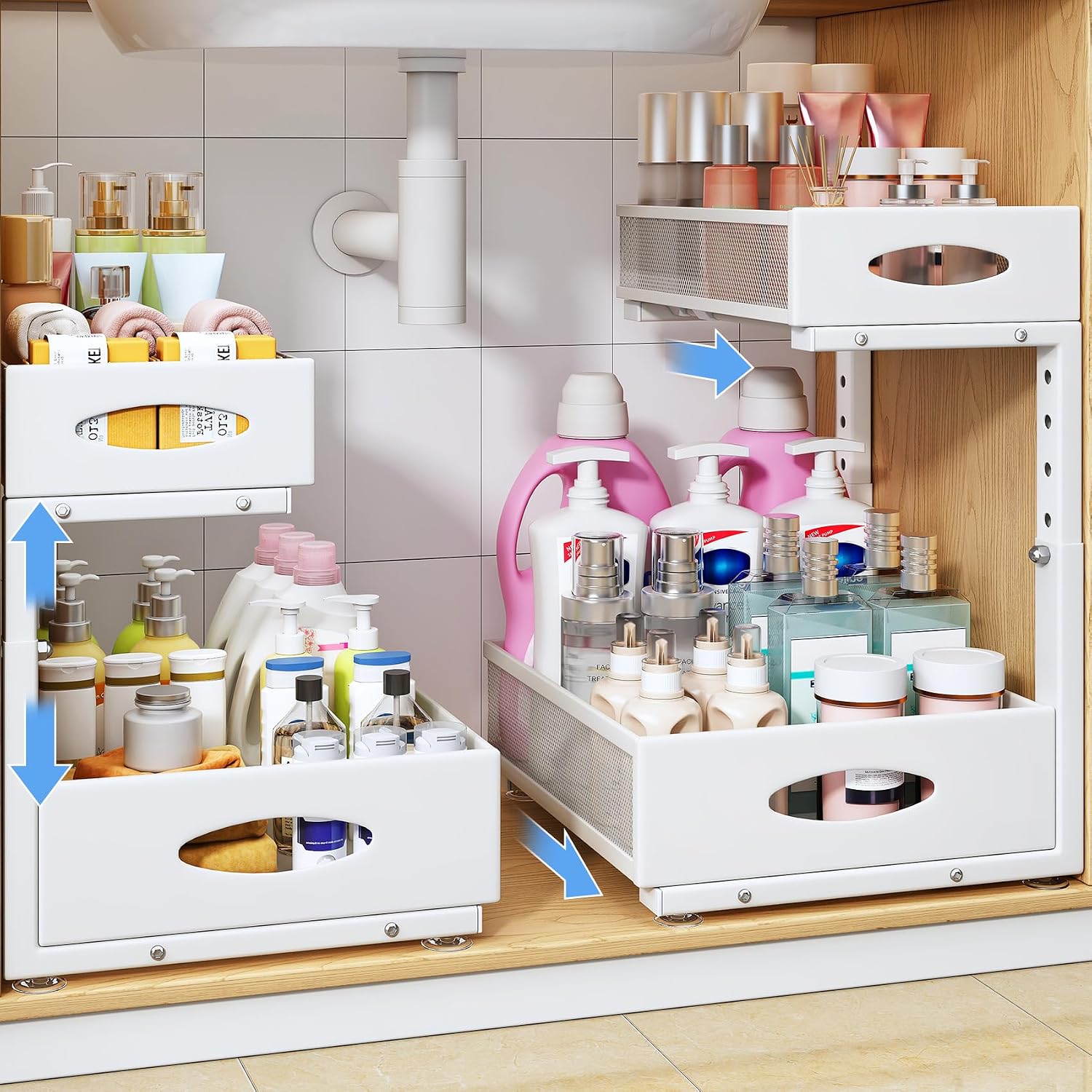 Detalle de Under-Sink Organizer, 2-Tier Pull-Out