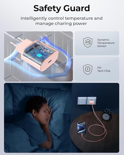 Thumbnail 4 de ANVSI Cargador carga rápida USB‑C 25 W con cable de 2 m para iPhone (PD 3.0)