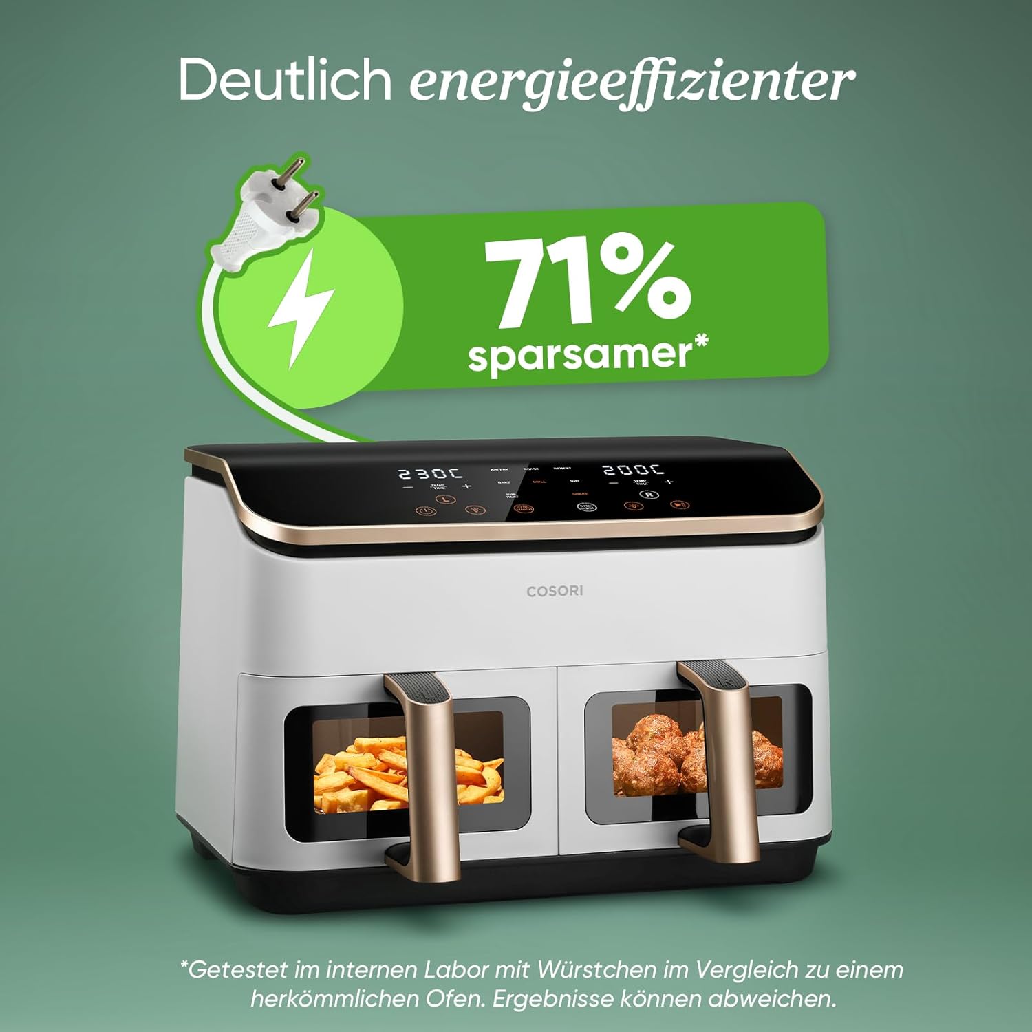 Detalle 2 de COSORI Heißluftfritteuse 8,5 L 🍟