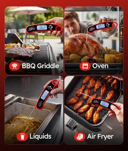 Detalle 2 de ONFIKY Meat Thermometer Digital — 1–2 Sec Instant Read, IP67 Waterproof & Ultra-Fast
