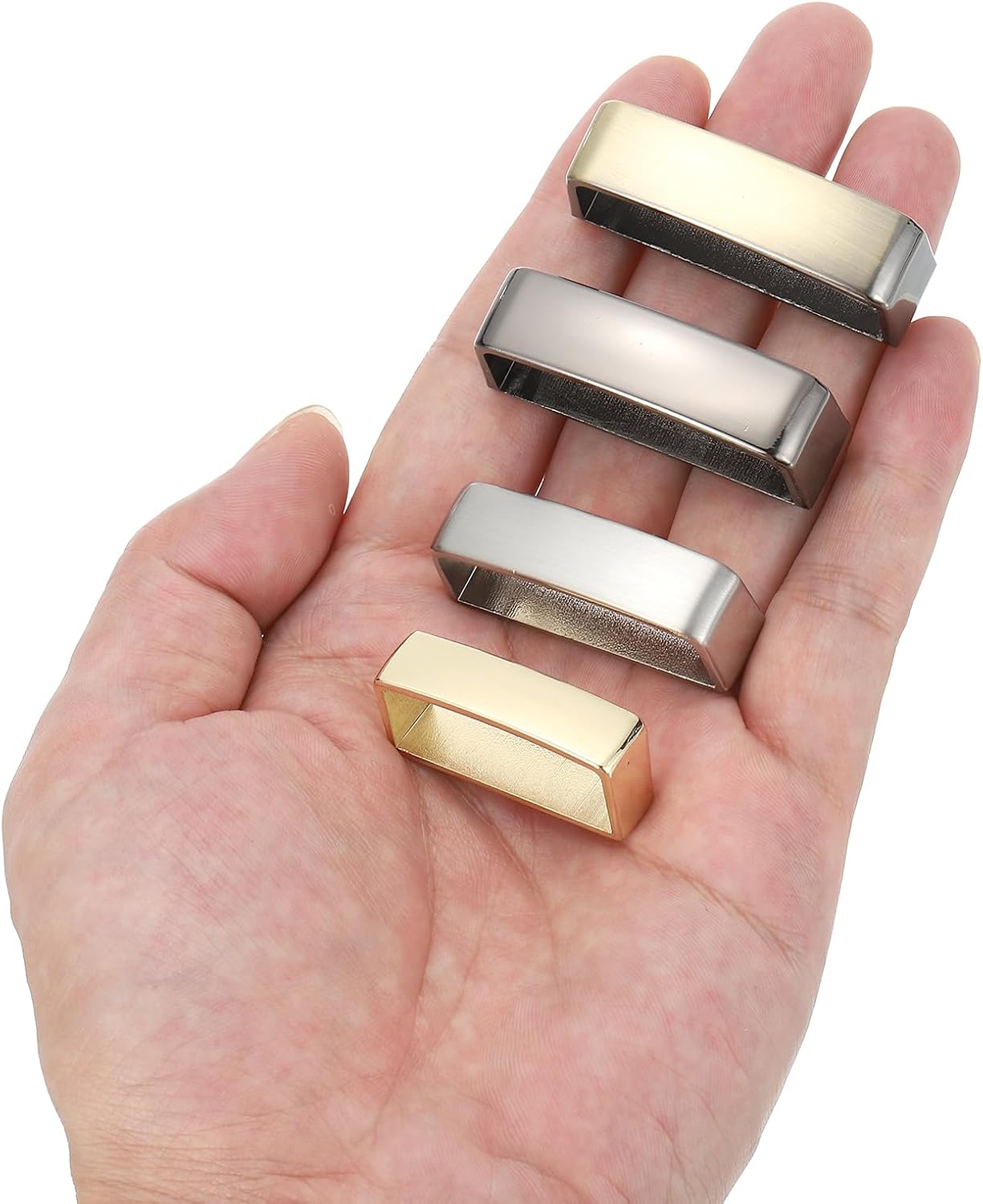 Detalle de PATIKIL Belt Loop Keepers – Alloy Belt Strap Ring for DIY Fixes