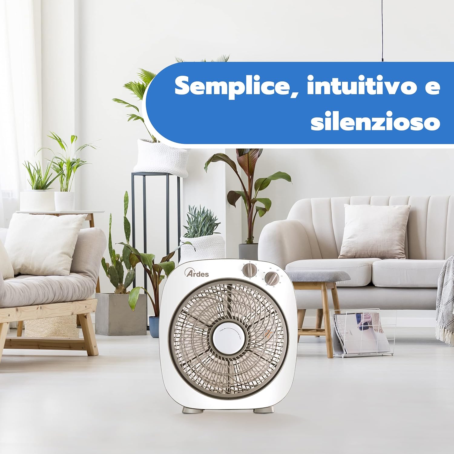 Thumbnail 6 de Ardes FLOOR 26: Ventilatore Portatile 45W con Oscillazione e 6 Pale