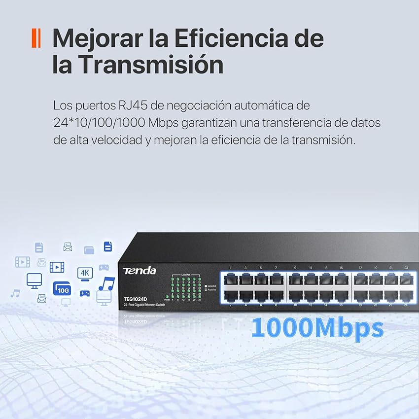 Thumbnail 2 de Tenda TEG1024D Switch Gigabit 24 Puertos 🚀