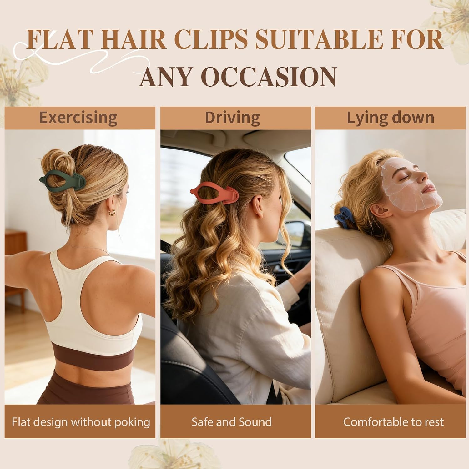 Detalle 2 de Sisiaipu Flat Hair Clips, 10-Piece Set
