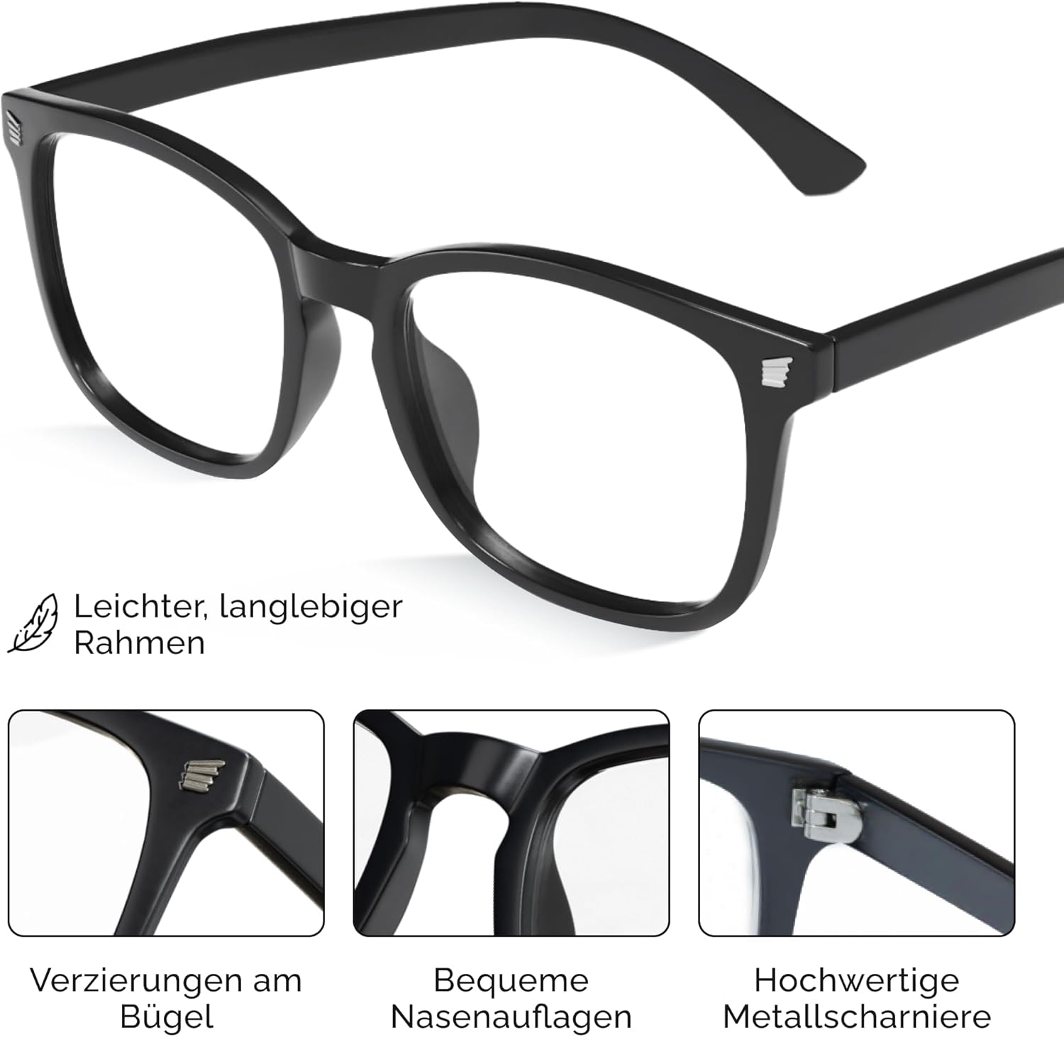 Detalle de livho High Tech-Blaufilterbrille – Fortschrittliche Computerbrille mit Blaulichtblockierung