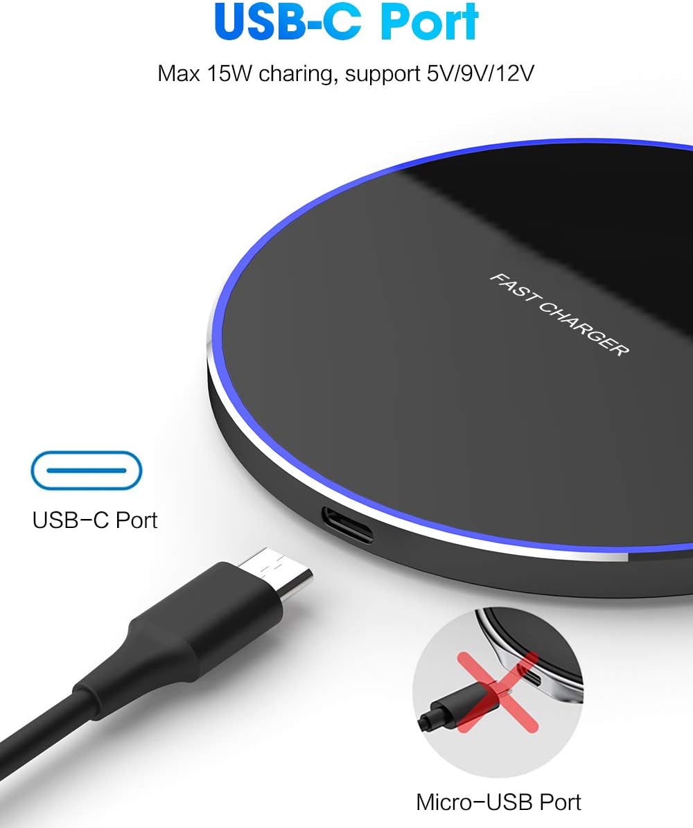 Thumbnail 3 de 20W Wireless Charger Pad — Slim USB-C Fast Charger for iPhone, Galaxy, Pixel and more