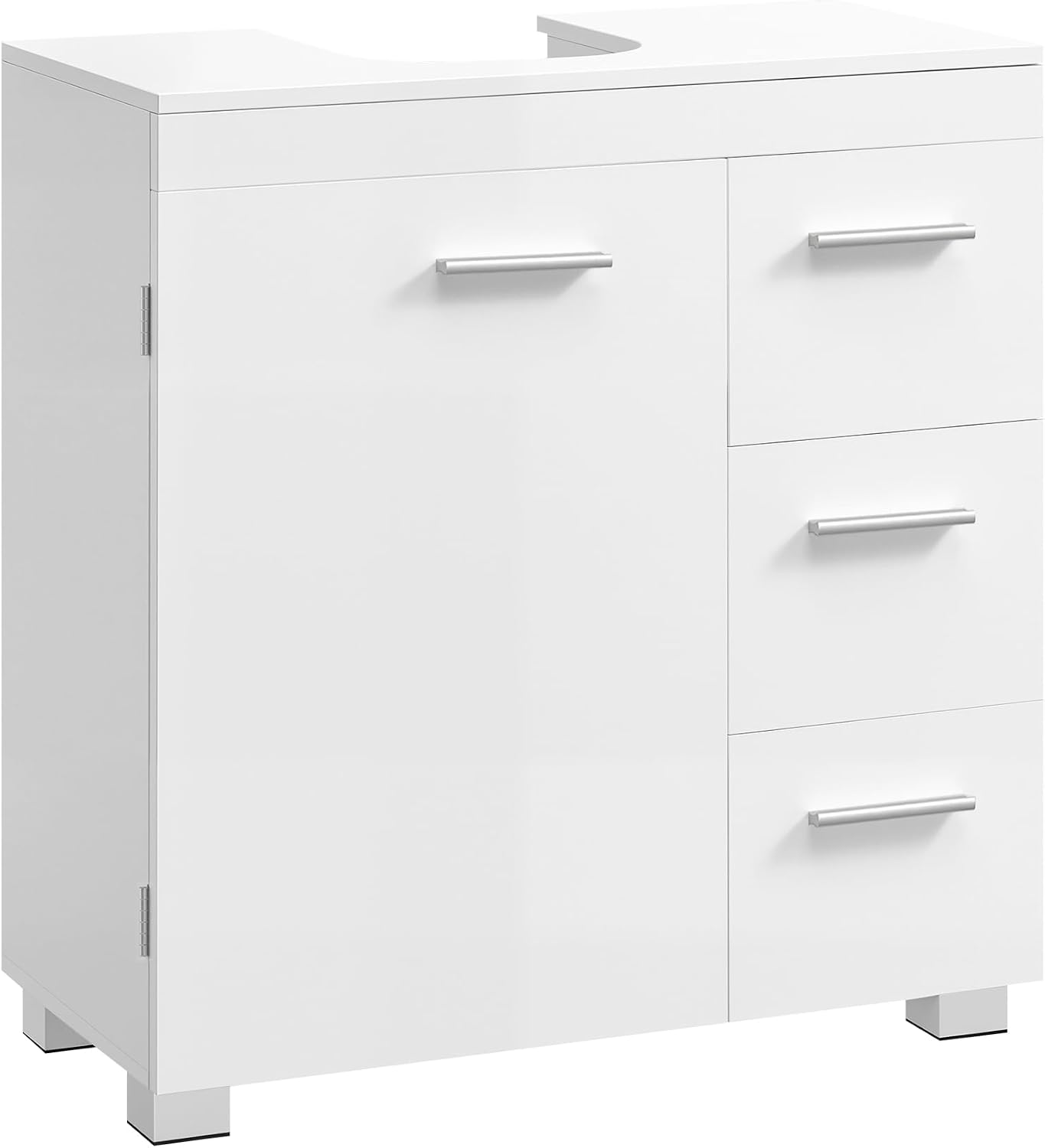 VASAGLE Mobile Sottolavabo 30x60x64 cm Bianco Nuvola