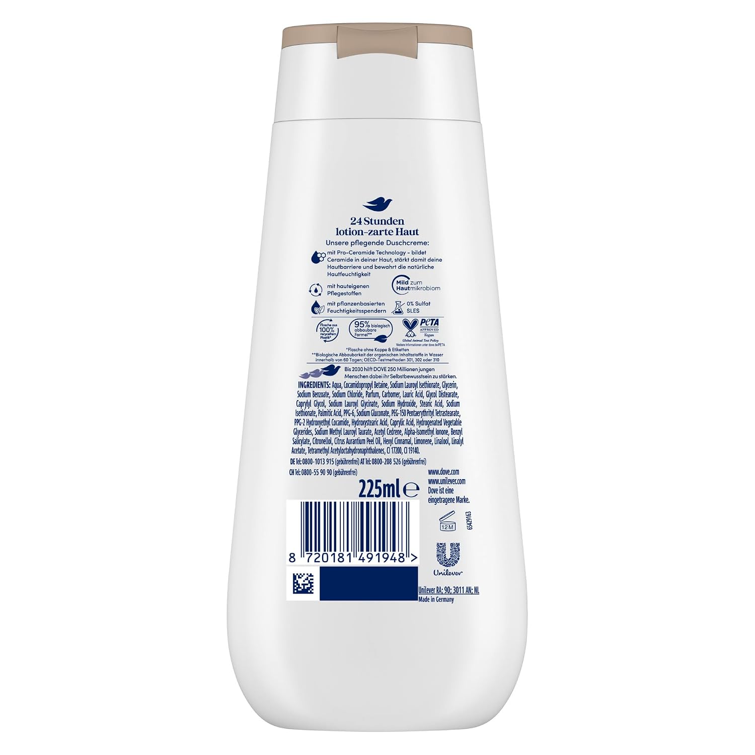 Detalle 2 de Dove Advanced Care Duschcreme Seidig-Zart 225 ml