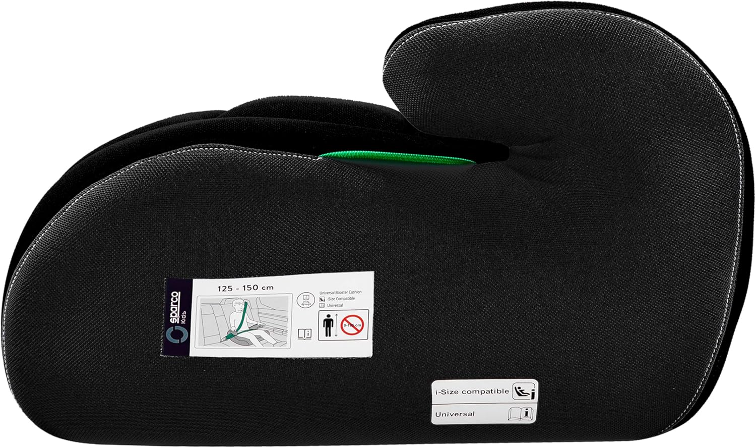 Detalle 2 de Sparco Rialzo per seggiolino auto i-Size Nero (125–150 cm) con rivestimento lavabile 3 cm