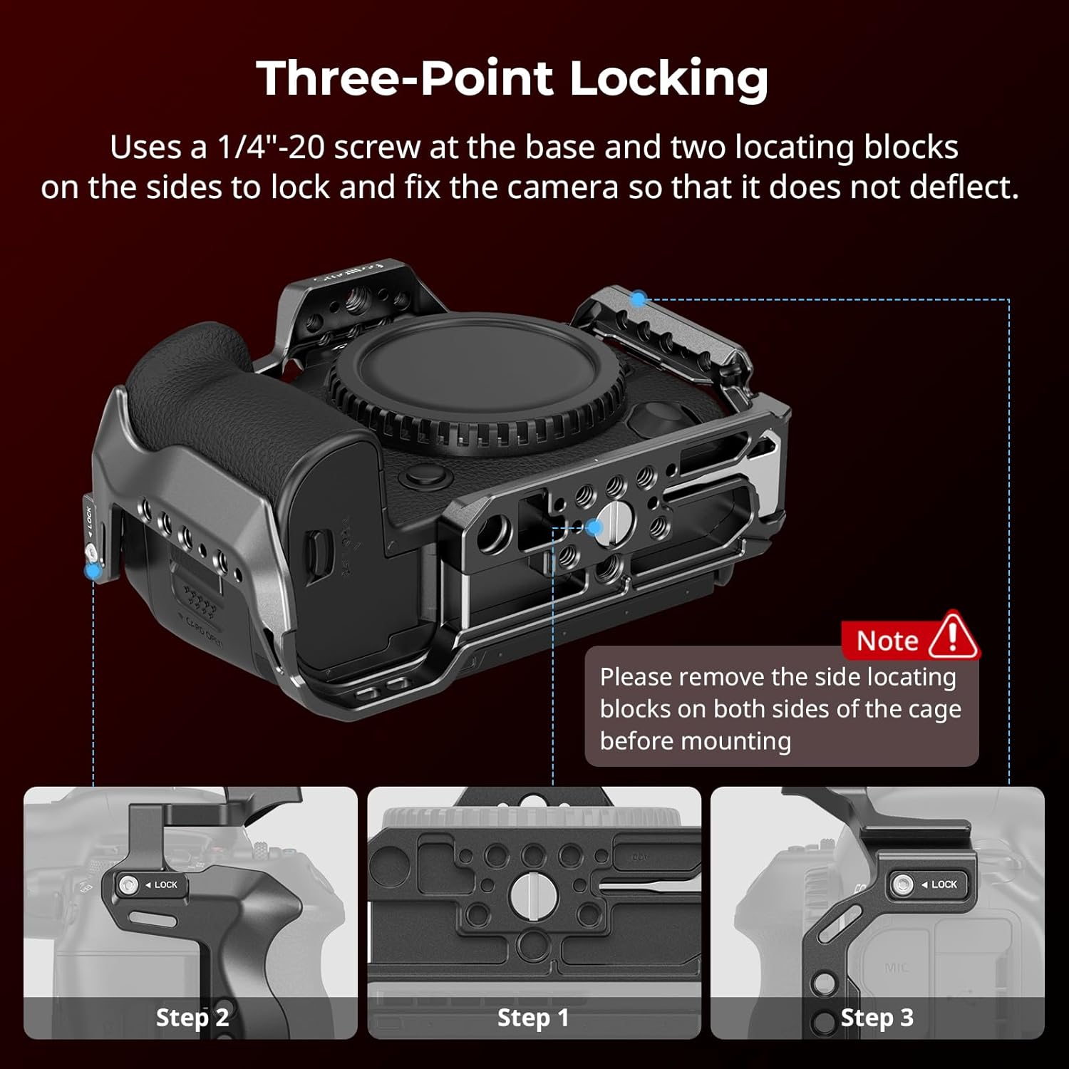 Thumbnail 1 de SMALLRIG R5 Mark II Cage für Canon R5 Mark II – Aluminium-Käfig mit Schnellwechselplatte (Arca-Swiss)
