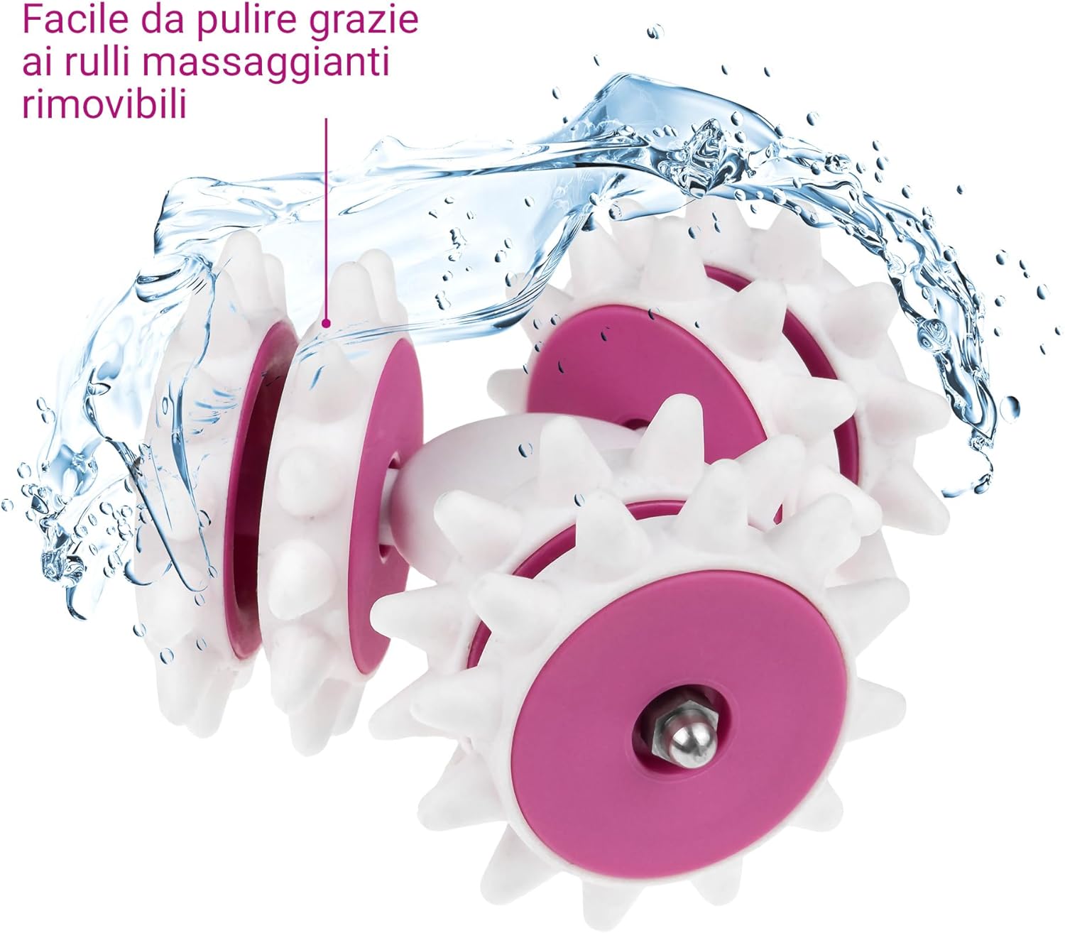 Detalle 2 de Medisana AC 850 Massaggiatore di cellulite: massaggio con 6 rulli rotanti e 2 intensità per una pelle più soda
