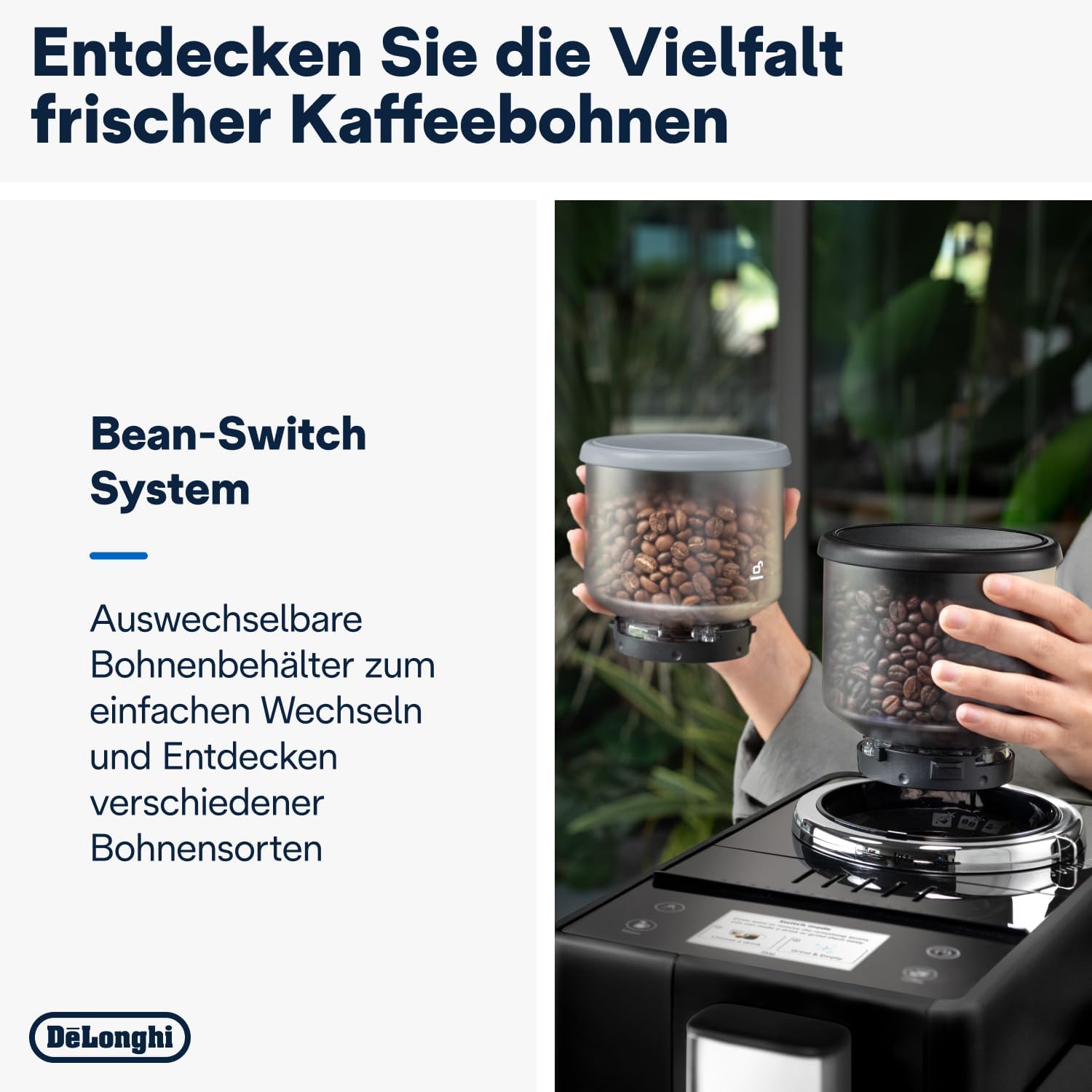 Thumbnail 3 de De’Longhi Rivelia EXAM440.35.B – Kaffeevollautomat mit Milchaufschäumer, 8 One-Touch-Getränke