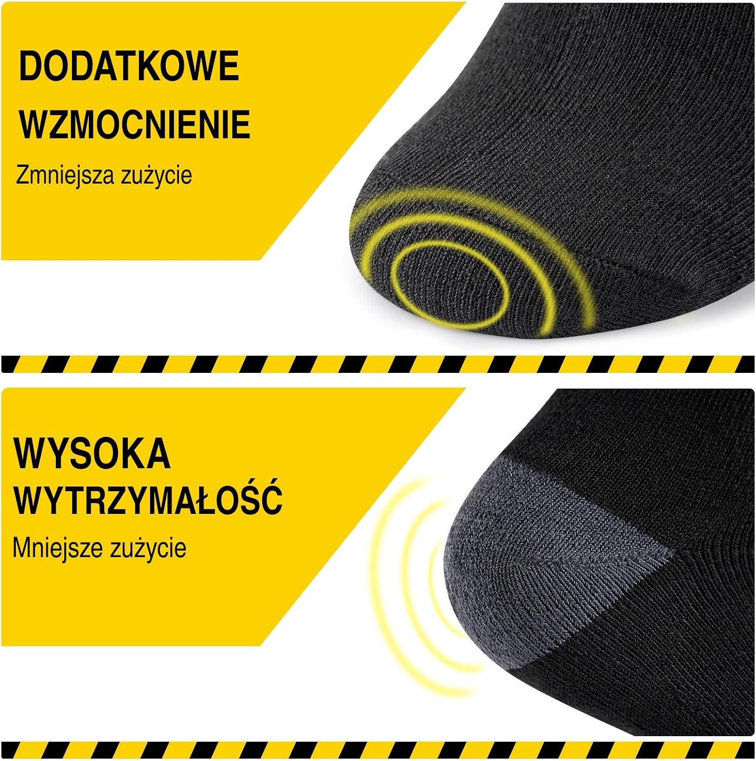 Detalle 2 de SukModen skarpety robocze męskie, 10 par, z wyściełaną podeszwą