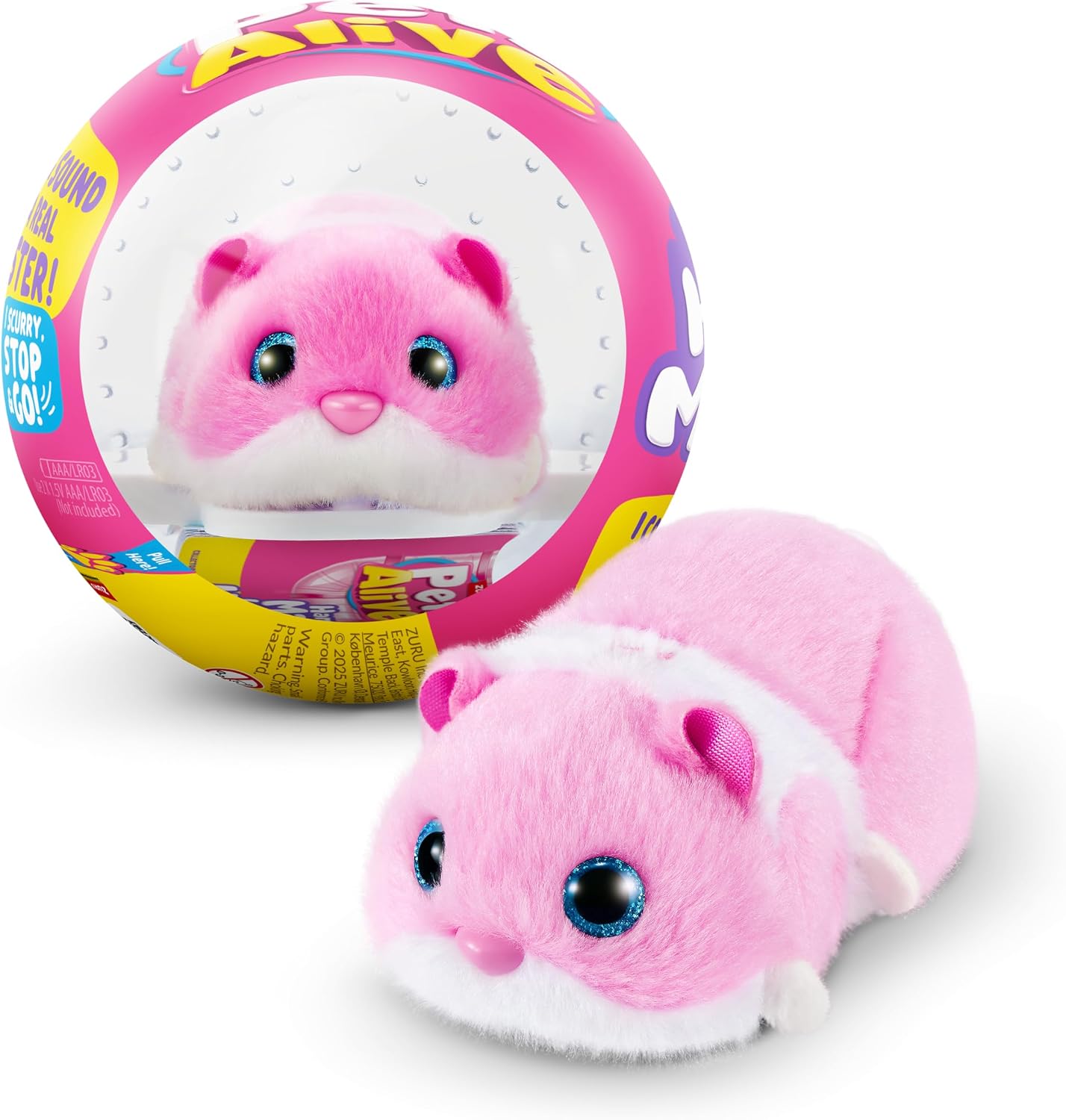 Detalle de ZURU Pets Alive Hamster Mania – niebieski chomik-zabawka wydająca dźwięki