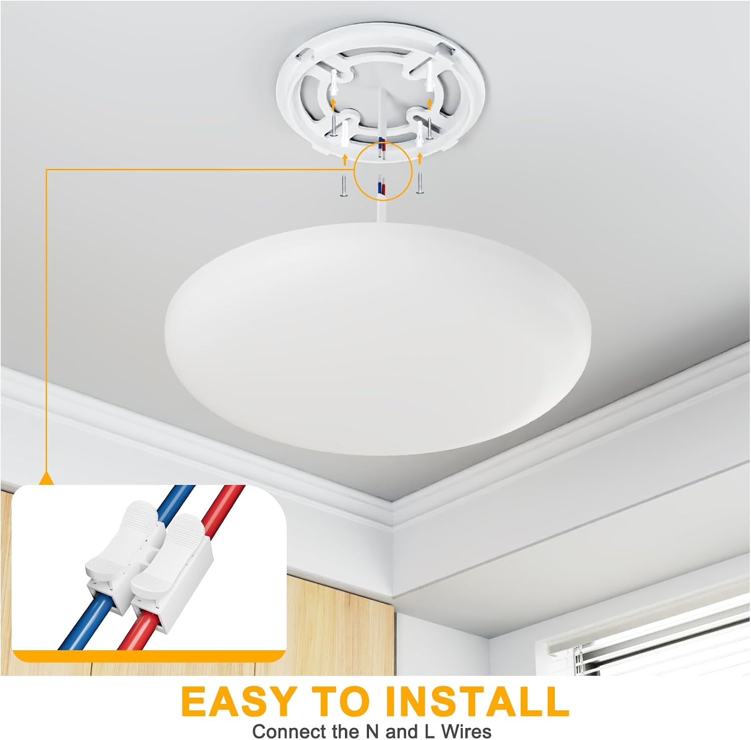 Thumbnail 6 de Plafoniera LED Soffitto 36W IP54 Impermeabile, 4000K – 4500LM senza cornice