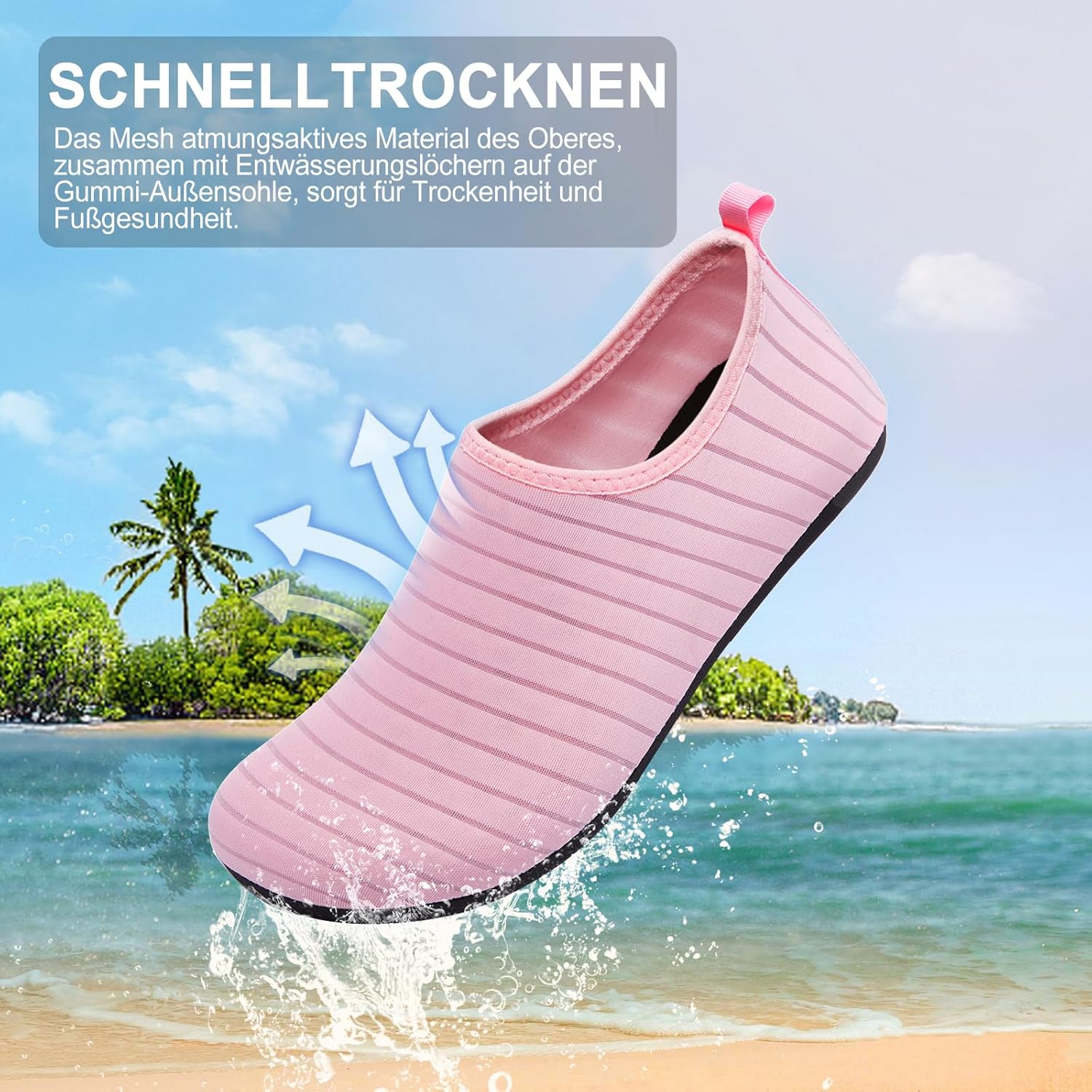 Thumbnail 1 de Steppli Wasserschuhe Badeschuhe Schwimmschuhe Aquaschuhe Strand- & Wassersportschuhe für Damen und Herren