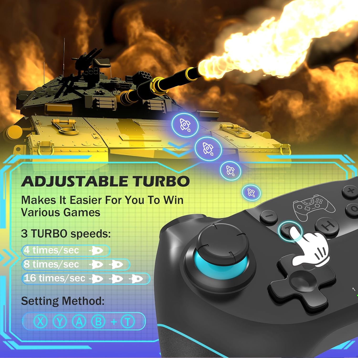 Thumbnail 3 de SPGOOD Wireless Controller 550 mAh