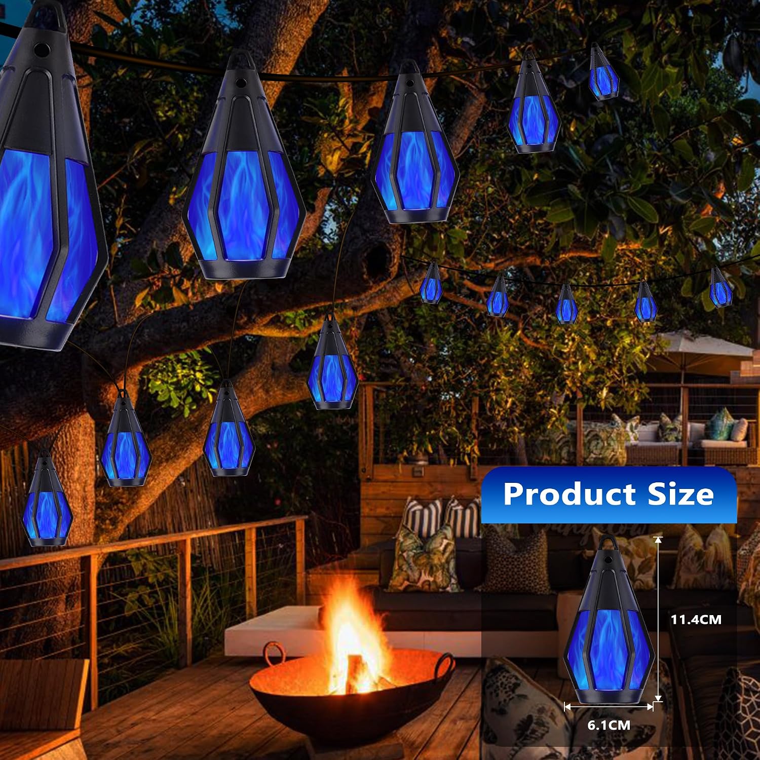 Thumbnail 1 de Solar String Lights, 21-Foot Lighted Length