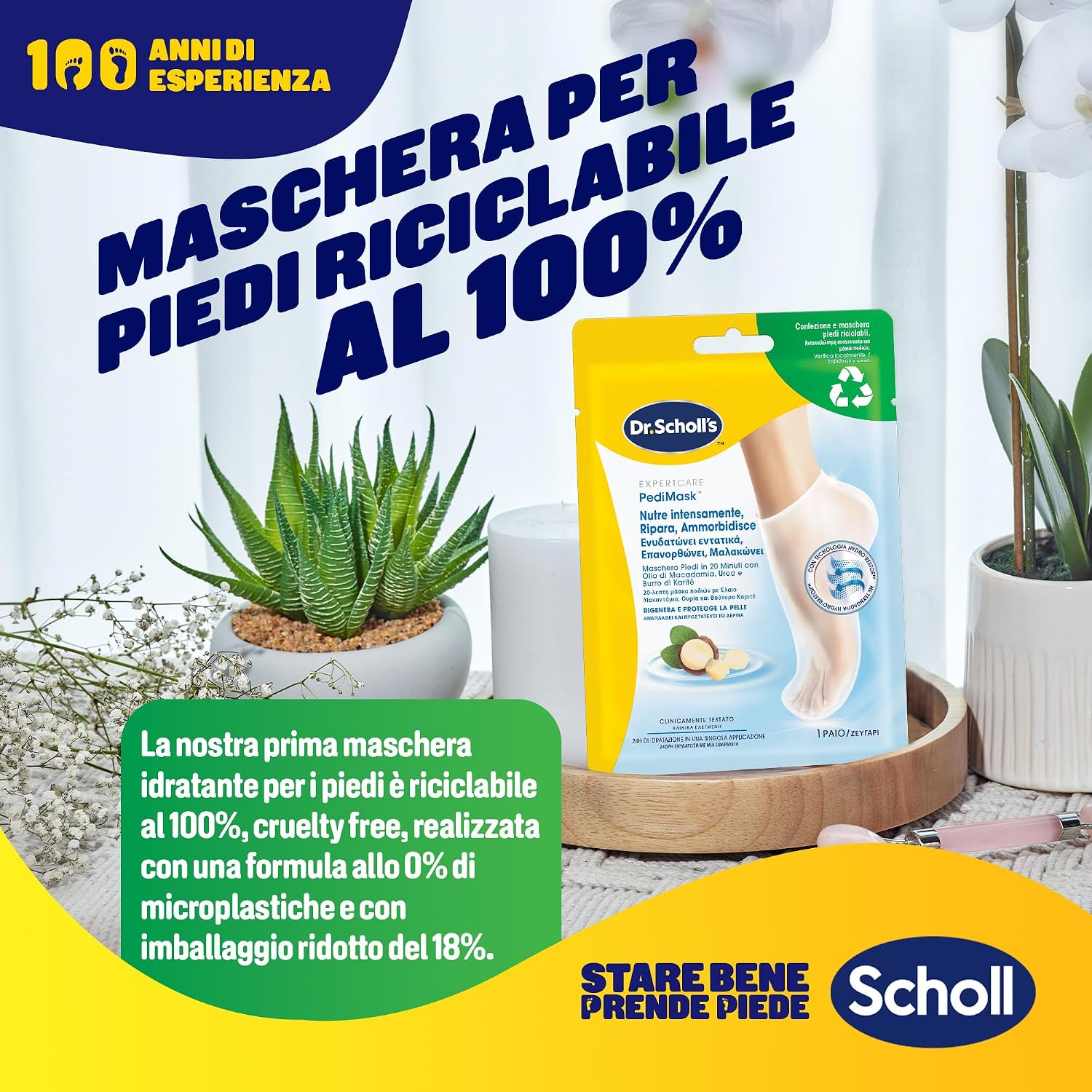 Thumbnail 5 de Dr. Scholl's Maschera Piedi con olio di macadamia 4 paia 🦶