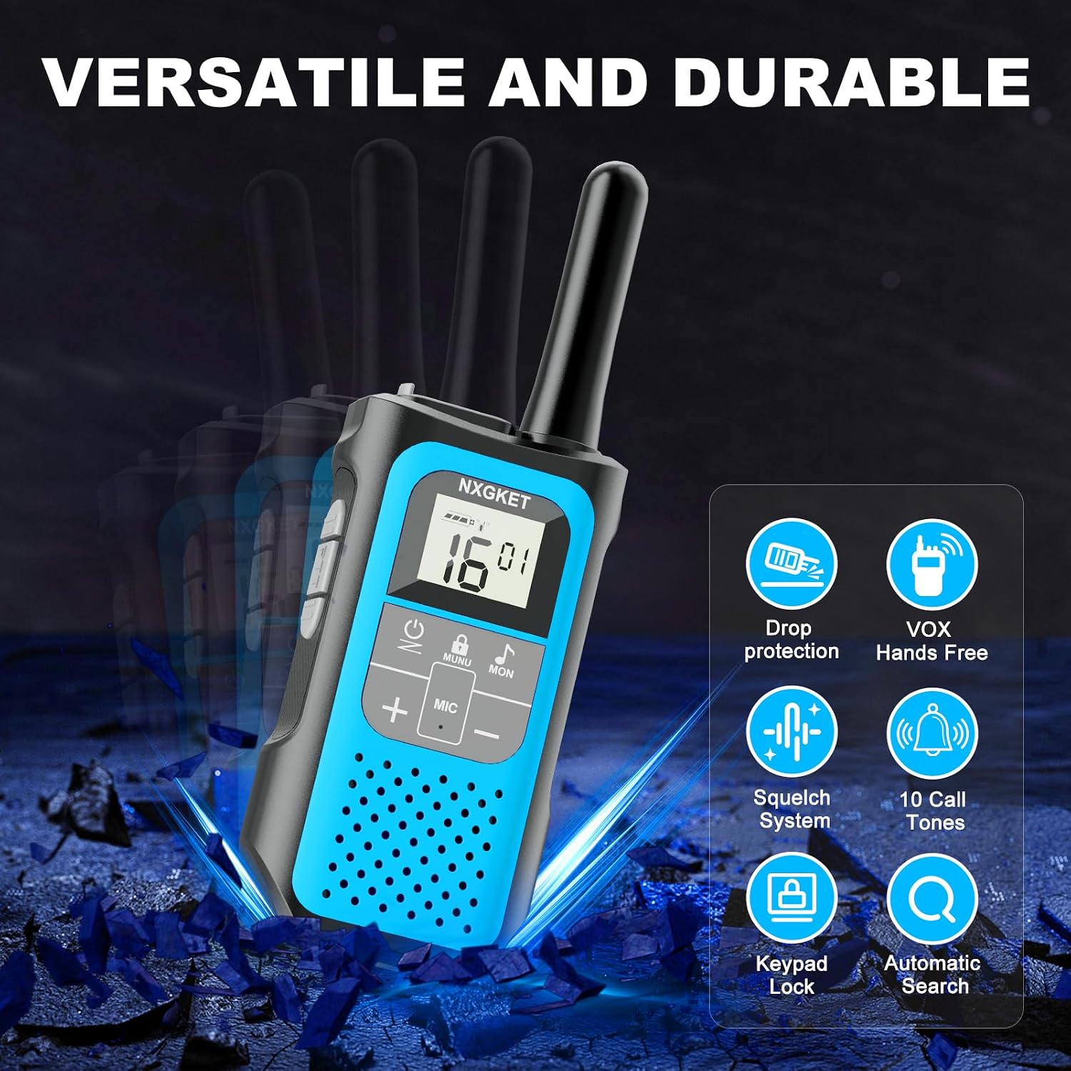 Detalle 2 de NXGKET Walkie Talkie 5 km 📡