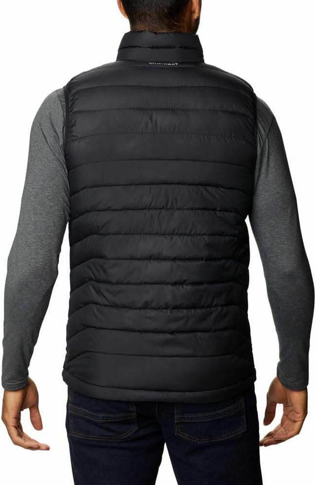 Detalle 2 de Columbia Powder Lite II sans manches homme noire – gilet matelassé à réflexion thermique