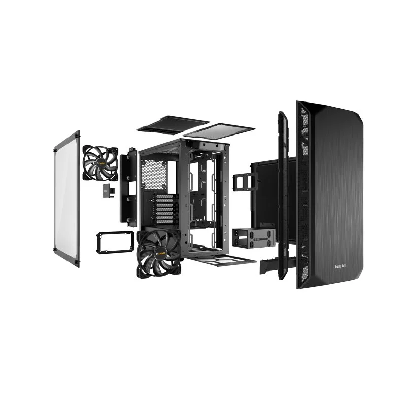 Detalle 2 de be-quiet Pure Base 500 Cristal Templado USB 3.2 Negra