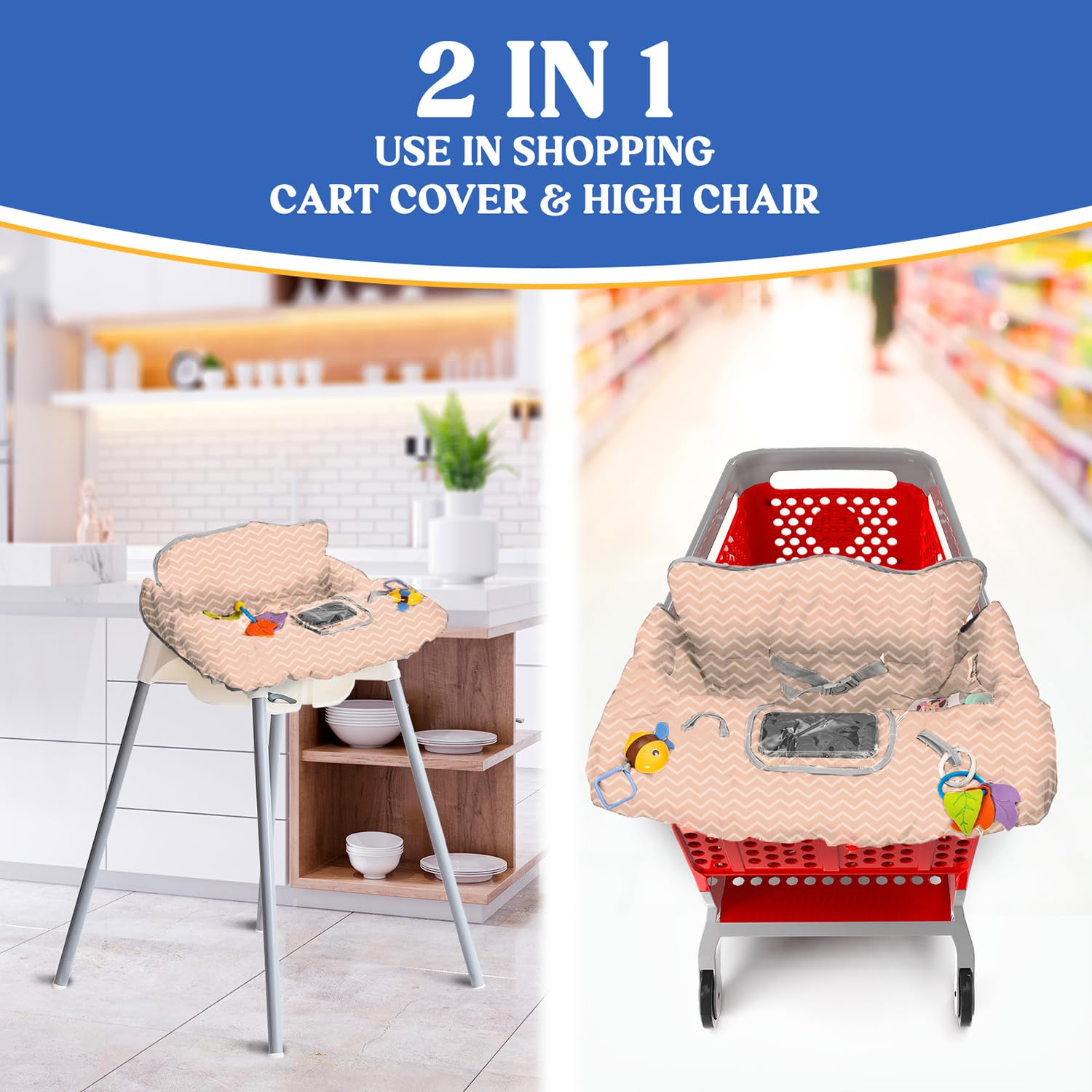 Detalle 2 de Shopping Cart Seat Cover, Cotton