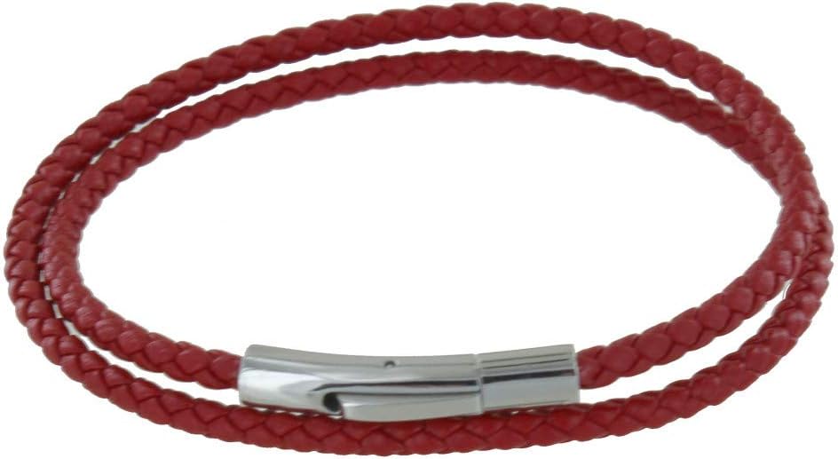 Thumbnail 6 de Les Poulettes Bijoux bracciale uomo in cuoio intrecciato a doppio giro
