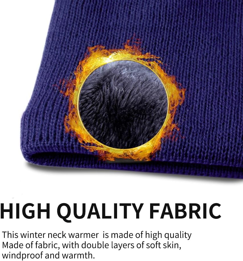 Thumbnail 3 de HGDGears Winter Halsschlauch Unisex – Winddichter Fleece-Schal für Outdoor-Aktivitäten