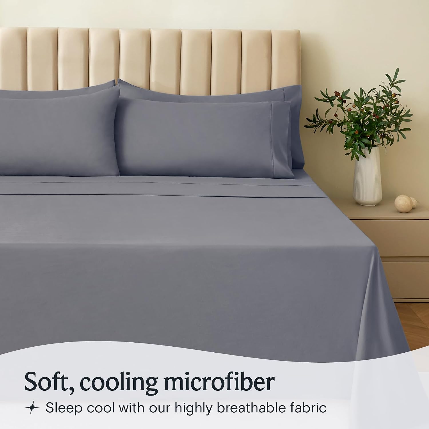 Detalle de LuxClub 5 PC Split King Sheet Set