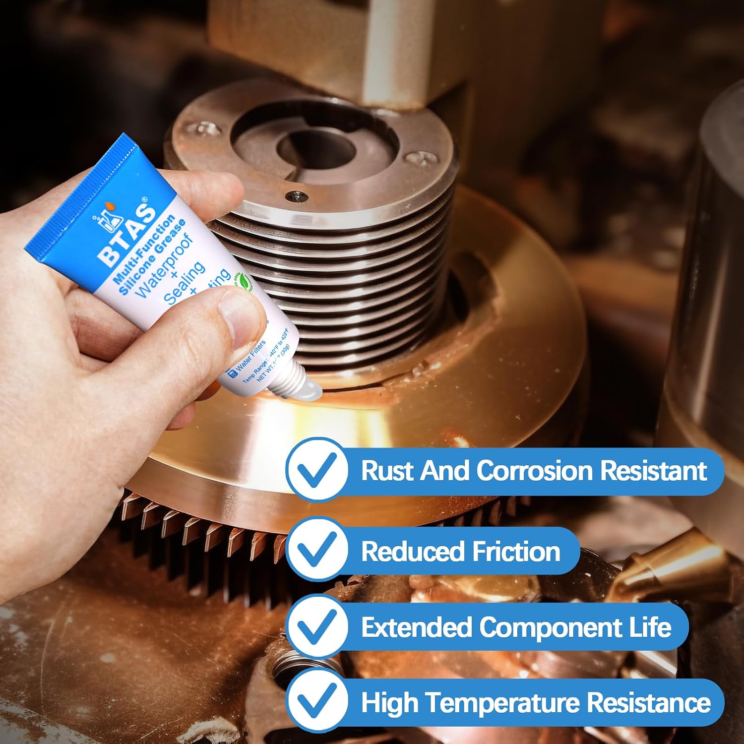 Thumbnail 4 de BTAS Plumbers Silicone Lubricant Grease for Pool & Plumbing – 30g, 2 Pack