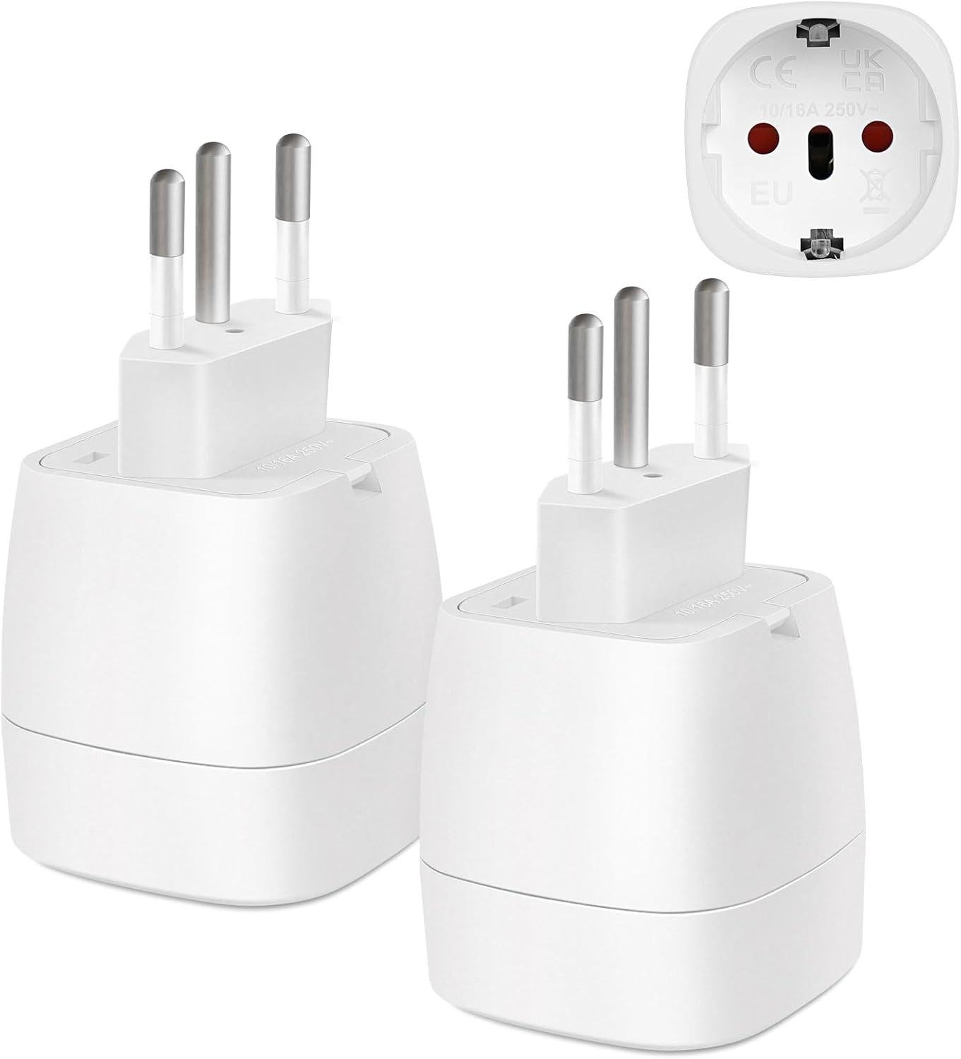 Thumbnail 6 de Reiseadapter Indien – 2er-Set Typ D (EU-Stecker auf Indien)
