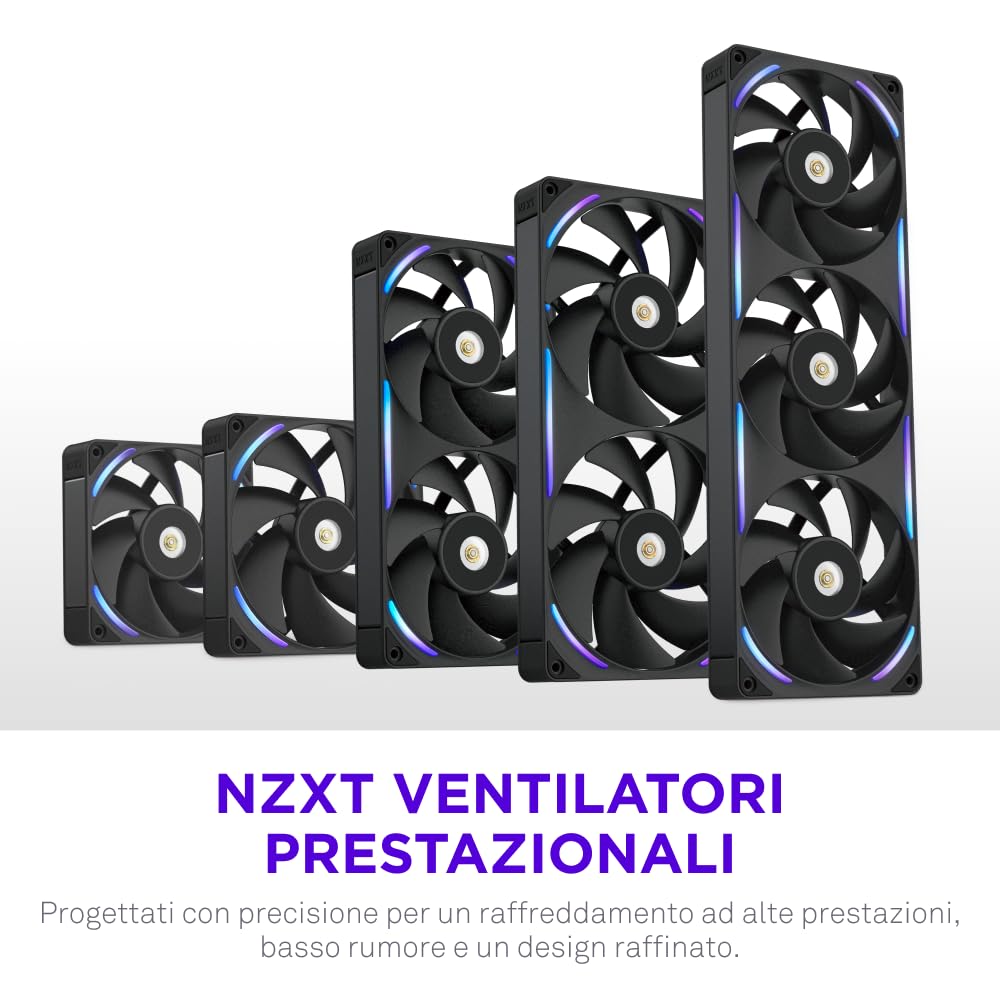Thumbnail 1 de NZXT F140X ventola PWM RGB da 140mm