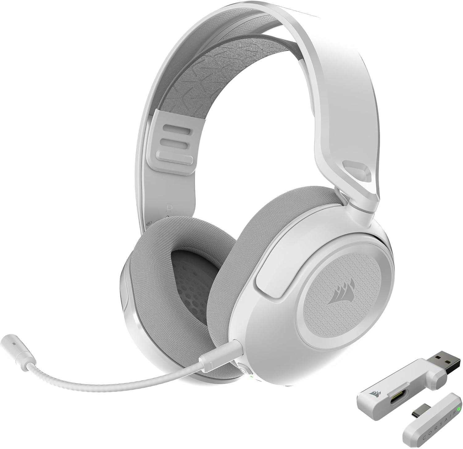 Detalle de CORSAIR Wireless Gaming Headset, White