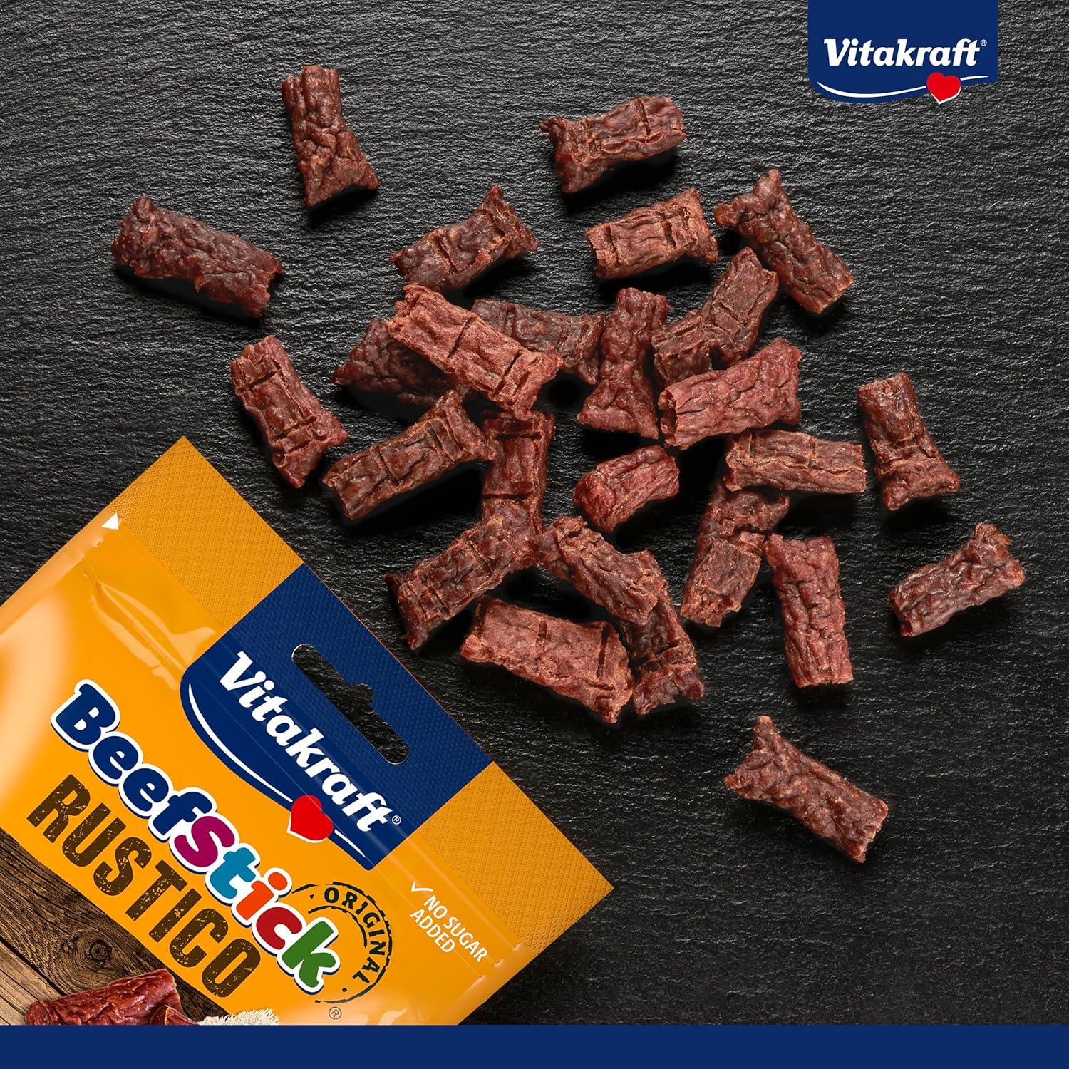 Detalle 2 de Vitakraft Beef Stick Rustico: snack di manzo per l’addestramento del cane (7x55g)