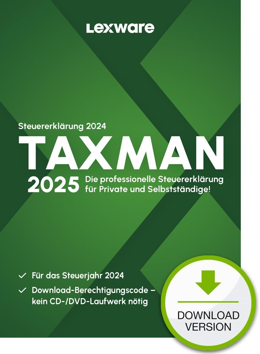 Detalle de TaxMAN 2025: Steuererklärung 2024 – Einzelplatzversion für Windows